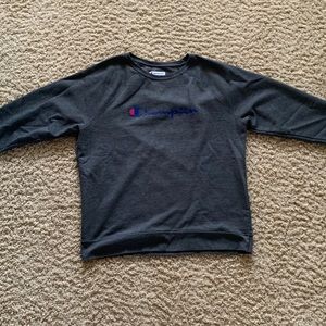 dark grey champion crew neck